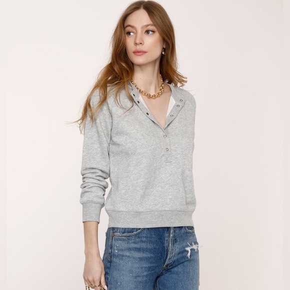 Heartloom Tops - NWT Heartloom Raglan Sweatshirt in Grey